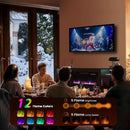 80 Inch TV Stand Electric Fireplace With LED Lighting Black