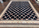 Karastan Rug 8' 8" x 12" Garden of Eden Collection Ebony Trellis