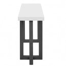 U_STYLE Geometric Design Console Table with Solid Pine Legs,Suitable for Entryway, Hallway, Living Room, Bedroom