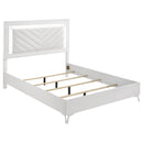 Cassia 5-piece Queen LED Bedroom Set White High Gloss