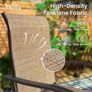 Swivel Outdoor Bar Stools Set of Four Durable Chairs