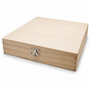 Unfinished Wooden Jewelry or Storage Trinket Gift Box Chest with Clasp DIY Craft  8.5 Inches
