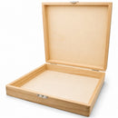 Unfinished Wooden Jewelry or Storage Trinket Gift Box Chest with Clasp DIY Craft  8.5 Inches
