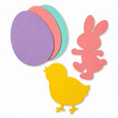 Set of 6 Felt Easter Decoration Cutouts 12 Inches