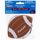 12 Foam Football, Baseball, Basketball, Soccer Ball Cutouts DIY Craft Shapes