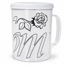 Plastic Mugs with Text "LOVE YOU" DIY Craft