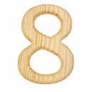 Unfinished Unpainted Wooden Number 8 (Eight) 6 Inches