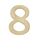 Unfinished Unpainted Wooden Number 8 (Eight) 6 Inches