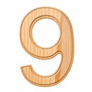 Unfinished Wooden Number 9 (Nine) 6 Inches