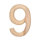 Unfinished Wooden Number 9 (Nine) 6 Inches