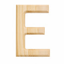 Unfinished Unpainted Wooden Letter E (6 Inches)