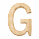 Unfinished Unpainted Wooden Letter G (6 Inches)