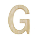 Unfinished Unpainted Wooden Letter G (6 Inches)