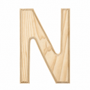 Unfinished Unpainted Wooden Letter N (6 Inches)