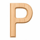 Unfinished Unpainted Wooden Letter P (6 Inches)