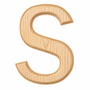 Unfinished Unpainted Wooden Letter S (6 Inches)