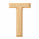 Unfinished Unpainted Wooden Letter T (6 Inches)