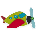 Painted Finished Wooden Airplane Shape Cutout DIY Craft 4.75 Inches