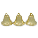 Set of 3 Gold Tone Metal Bells 1.5 Inches