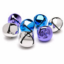 Set of 8 Multicolored Metal Bells 1.4 Inches