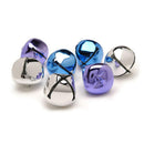 Set of 8 Multicolored Metal Bells 1.4 Inches