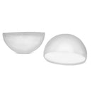 3.15-Inch Clear Plastic Fillable Christmas Ball Ornaments for DIY Projects: Set of 3