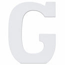 Courier Font White Color Wooden Letter G (6 Inches)