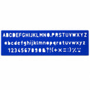 Set of 4 Stencil Templates with Letters and Numbers 9.75 Inches