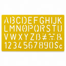 Set of 4 Stencil Templates with Letters and Numbers 9.75 Inches