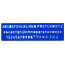 Set of 4 Stencil Templates with Letters and Numbers 9.75 Inches