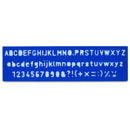 Set of 4 Stencil Templates with Letters and Numbers 9.75 Inches