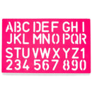 Set of 4 Stencil Templates with Letters and Numbers 9.75 Inches