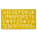 Set of 4 Stencil Templates with Letters and Numbers 9.75 Inches