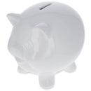 Unpainted White Ceramic Piggy Bank DIY Craft 4.2 Inches
