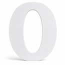 Courier Font White Color Wooden Letter O (6 Inches)