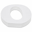 Courier Font White Color Wooden Letter O (6 Inches)