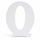 Courier Font White Color Wooden Letter Q (6 Inches)