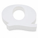 Courier Font White Color Wooden Letter Q (6 Inches)