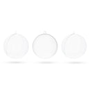 2.36-Inch Clear Plastic Fillable Christmas Ball Ornaments for DIY Crafts: Set of 3