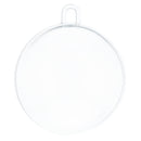 2.36-Inch Clear Plastic Fillable Christmas Ball Ornaments for DIY Crafts: Set of 3
