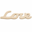 Unfinished Unpainted Word "Love" Sign Cutout DIY Craft 6.5 Inches