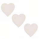 4.75-Inch Unfinished Wooden Heart Cutouts for DIY Crafts: Set of 3