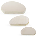 Set of 3 Unfinished Unpainted Wooden Easter Egg Shapes Cutouts DIY Craft 10 Inches