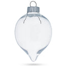 Set of 3 Clear Plastic Water Drop Christmas Ornaments 3.94 Inches