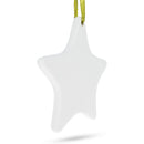 4.3-Inch Ceramic White Star Christmas Ornament