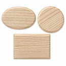 Set of 3 Unfinished Unpainted Wooden Cutouts DIY Craft Shapes 5.15 Inches
