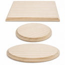 Set of 3 Unfinished Unpainted Wooden Cutouts DIY Craft Shapes 5.15 Inches