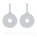 Set of 2 Plaster Donuts Christmas Ornaments 2.6 Inches