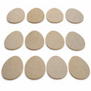 Set of 12 Unpainted Unfinished Wooden Egg Cutouts DIY Crafts