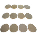 Set of 12 Unpainted Unfinished Wooden Egg Cutouts DIY Crafts